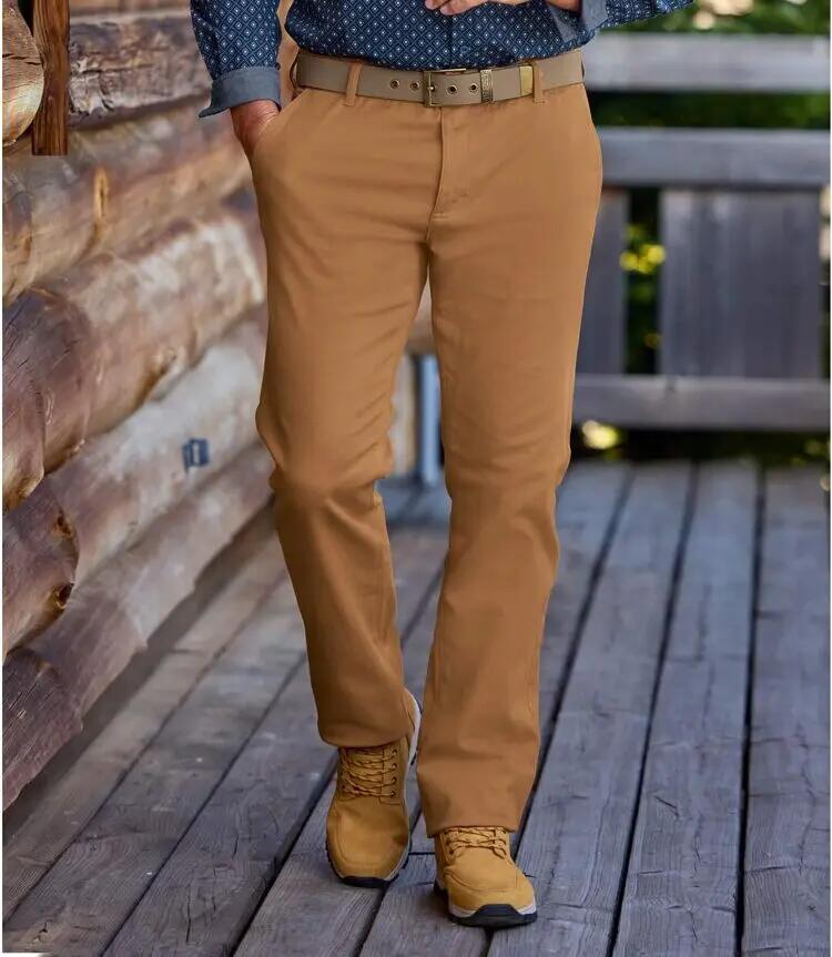Pantalon Chino Stretch Camel  2/3