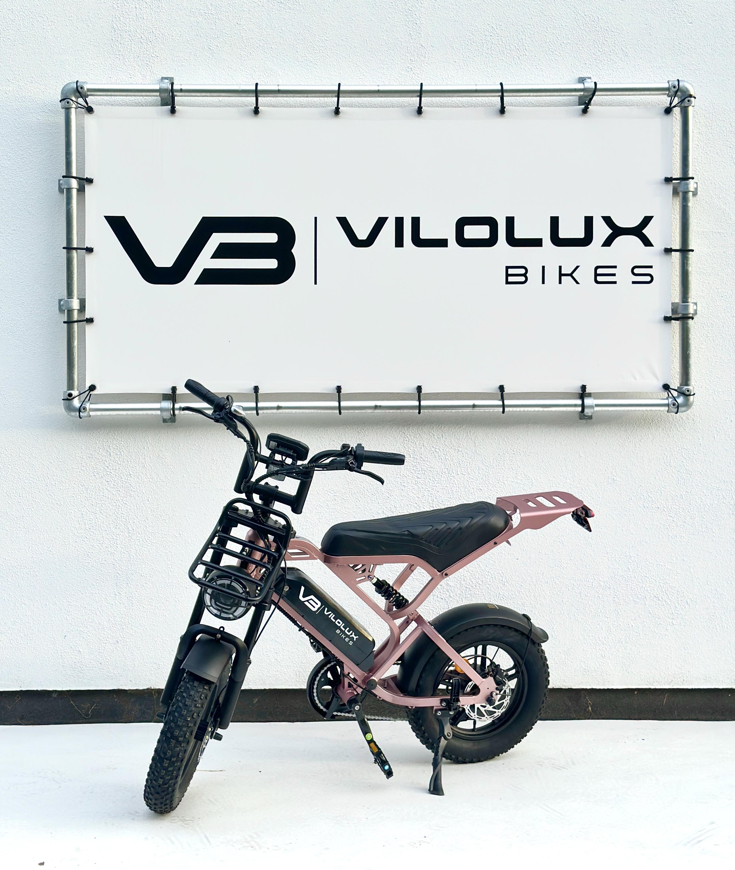 Fatbike V20 MINI met voorrek - Rose Goud - Rijklaar geleverd 3/7