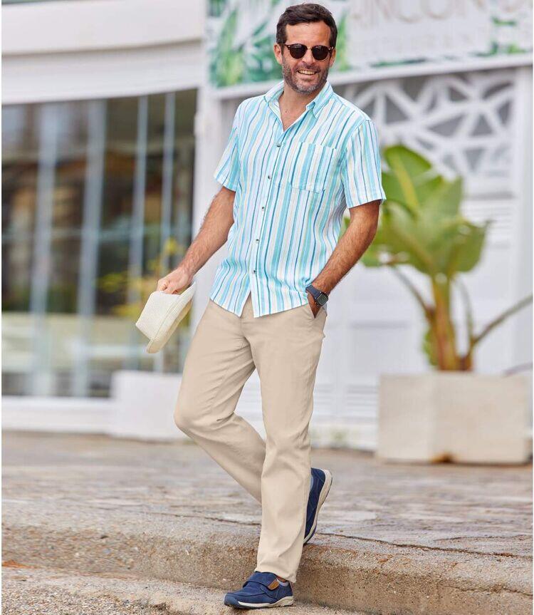 Pantalon Chino Stretch Casual 4/4