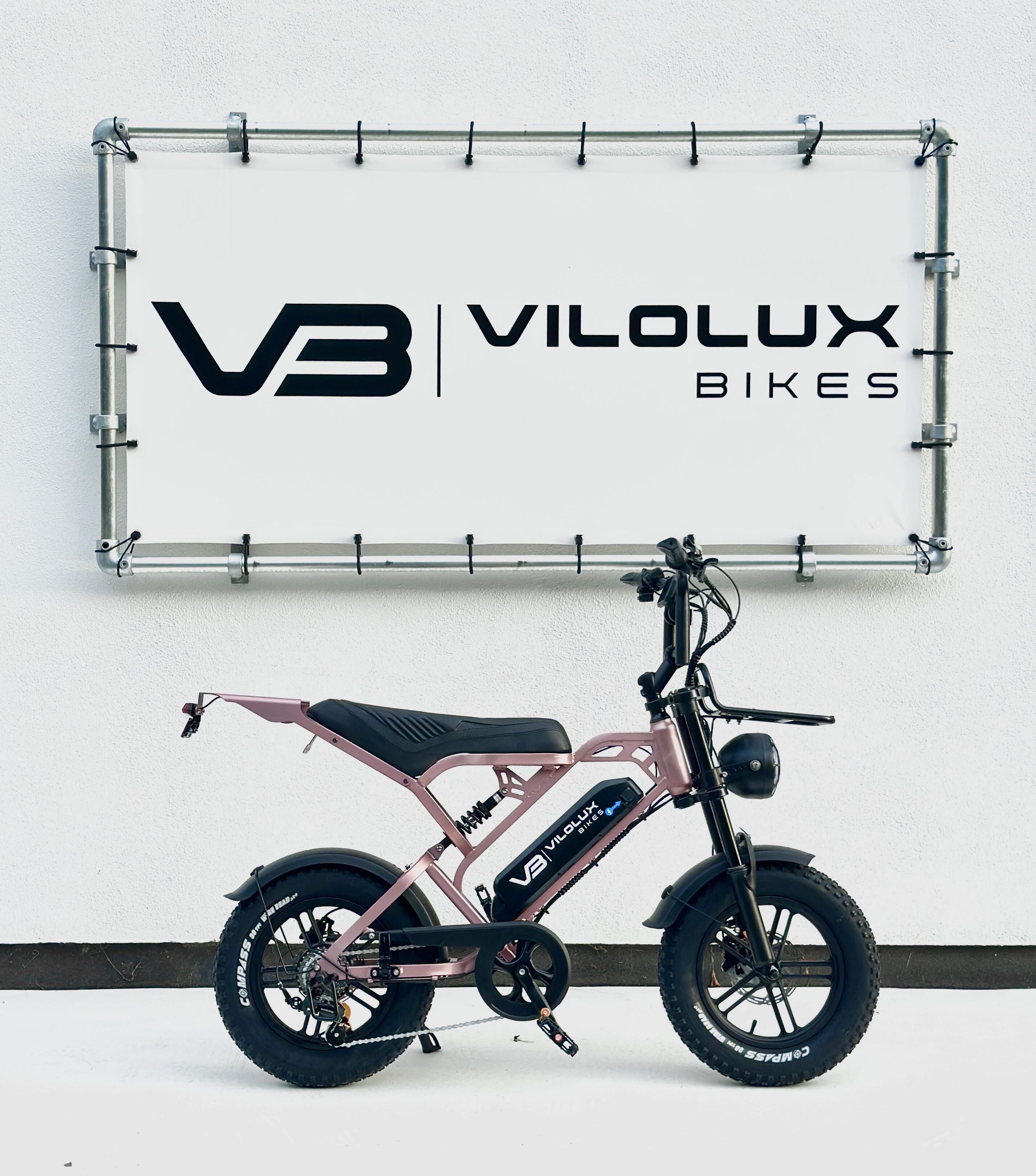 Fatbike V20 MINI met voorrek - Rose Goud - Rijklaar geleverd 2/7