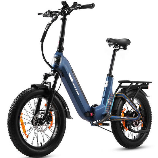 F7 Vélo électrique pliant 20" 48V 250W 120km 70Nm suspendu