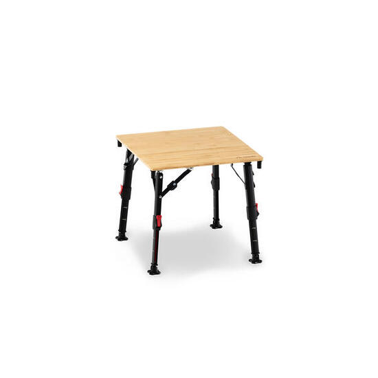 Barny Campingtisch Bambus 45x45 cm – höhenverstellbar