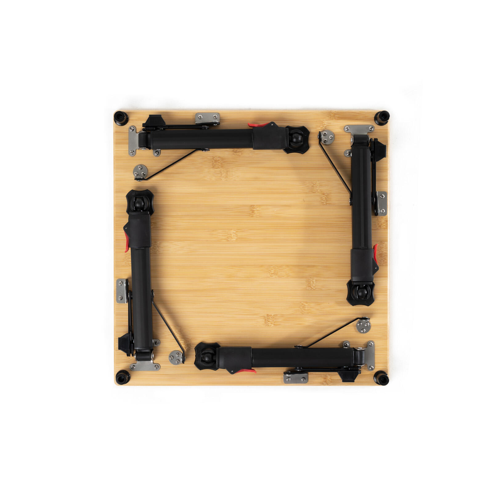 Barny Campingtisch Bambus 45x45 cm – höhenverstellbar 6/7