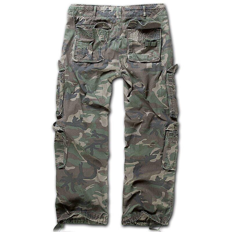 Brandit Pure Vintage Pants Herren (Woodland) Größe L 2/2