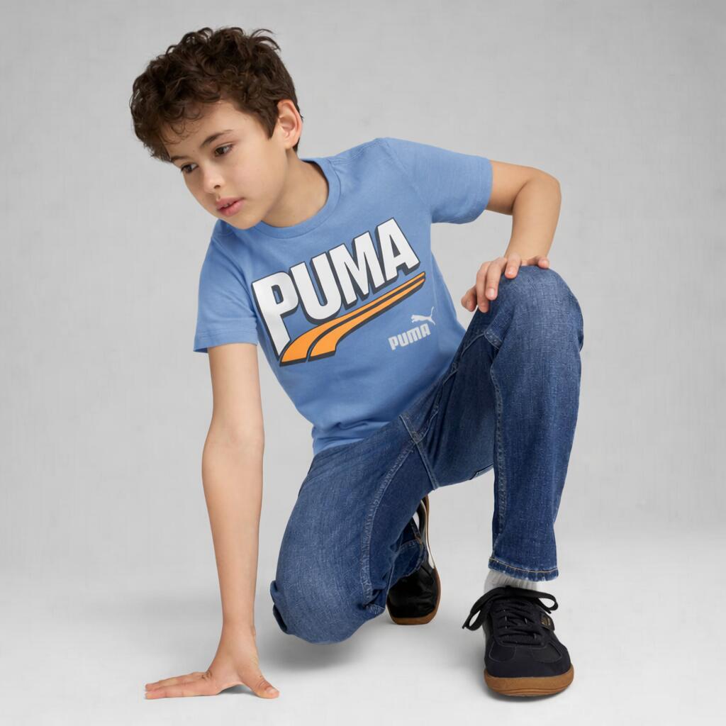 Dziecięca koszulka t-shirt chłopięca bawełniana PUMA ESS+ MID 90s 680294-20 3/7
