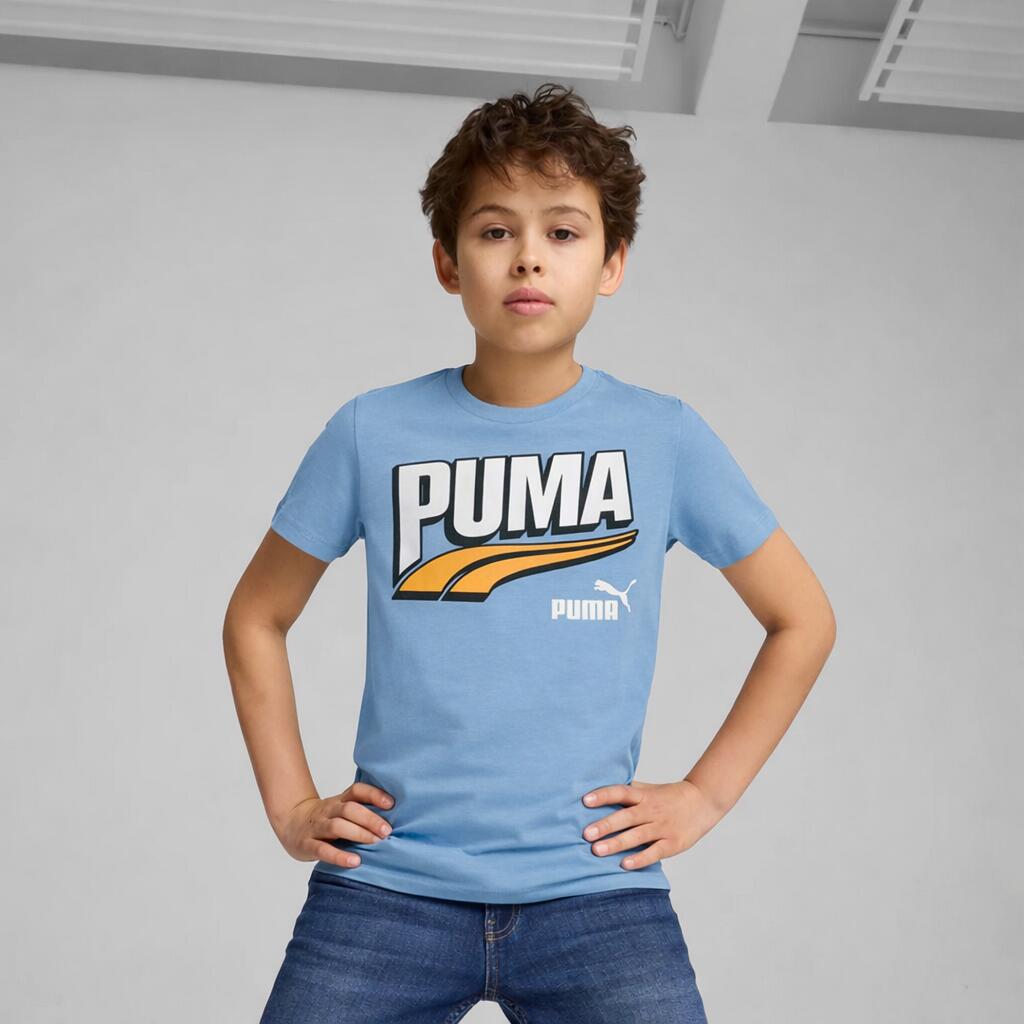 Dziecięca koszulka t-shirt chłopięca bawełniana PUMA ESS+ MID 90s 680294-20 2/7