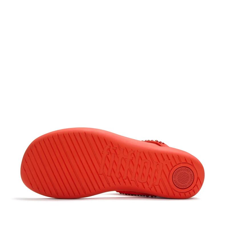 FITFLOP FitFlop Solay Mixed-Crystal Toe-Post Sandals  ROOD 42