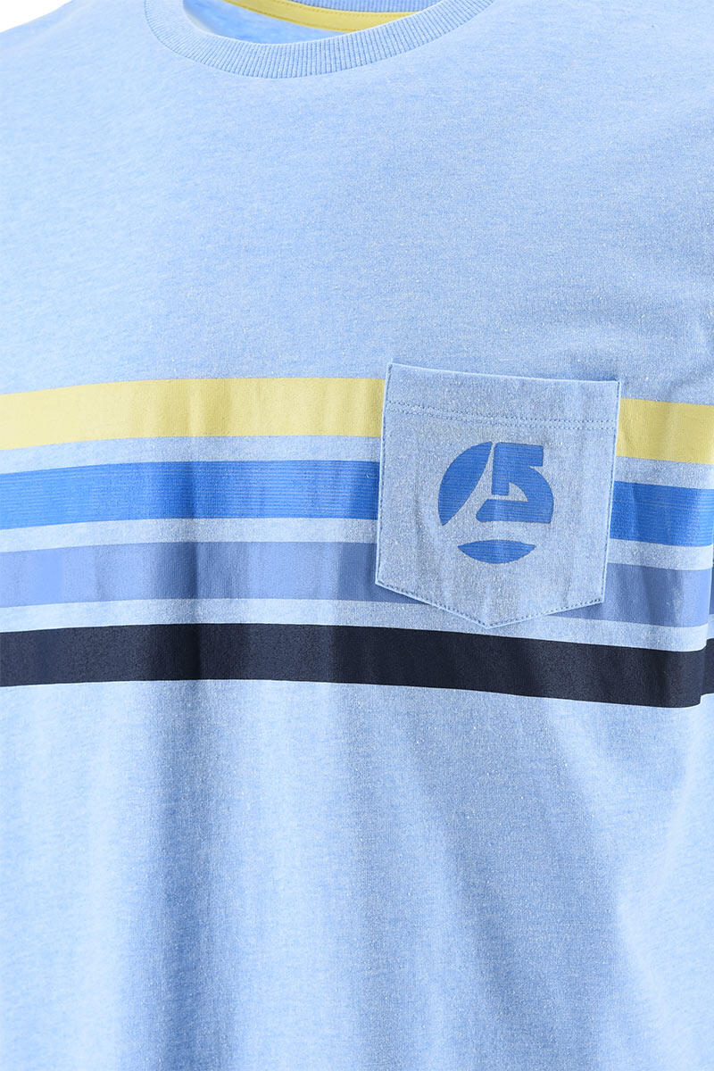 T-shirt homme bleu 4/5