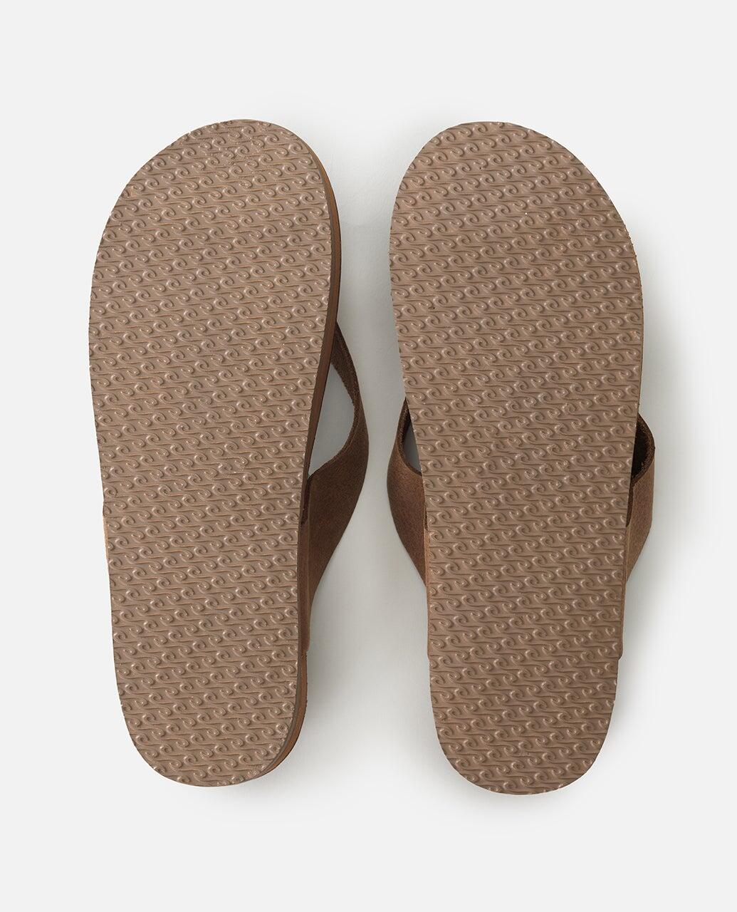 Sandales Unisex Ouvertes en Cuir Bloom Freedom - Tan 4/5