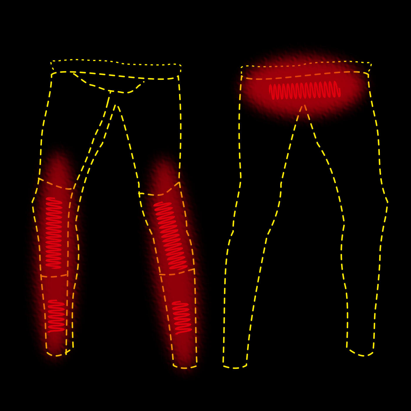 il Lago Red Level Unterhose Feuerland Damen, beheizbar (Oliv) Größe L 4/4
