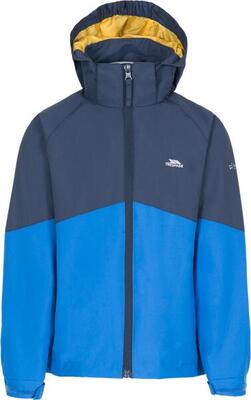 2058 waterproof colour-block jas met afneembare capuchon.