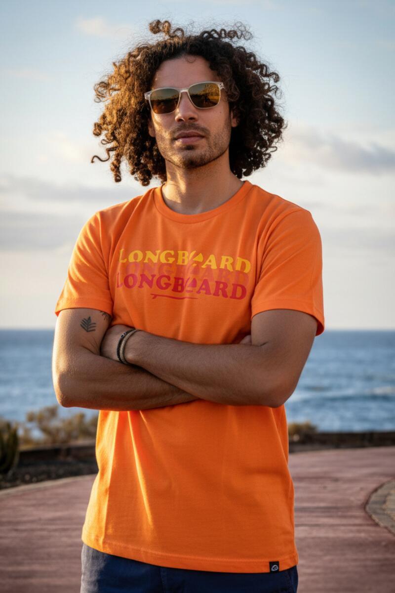T-shirt homme orange 1/5