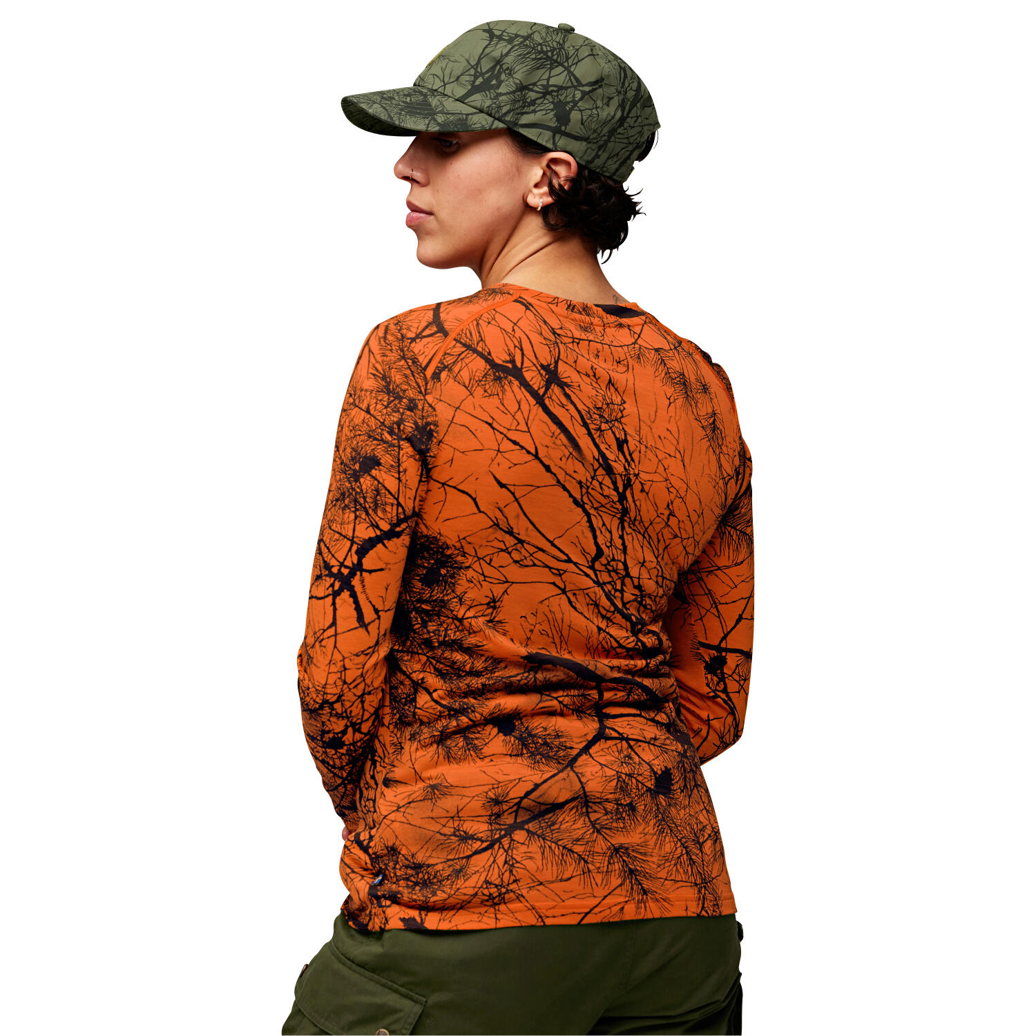 Fjällräven Värmland Wool LS W Damen (Orange Multi Camo) Größe XL 3/5
