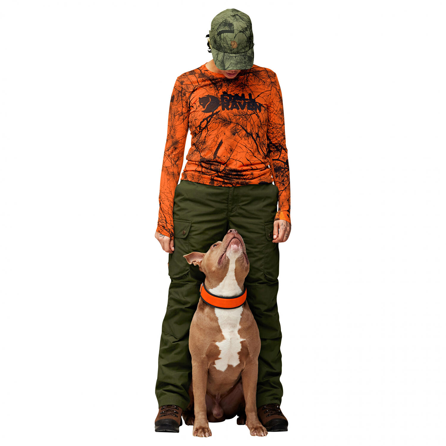 Fjällräven Värmland Wool LS W Damen (Orange Multi Camo) Größe XL 4/5