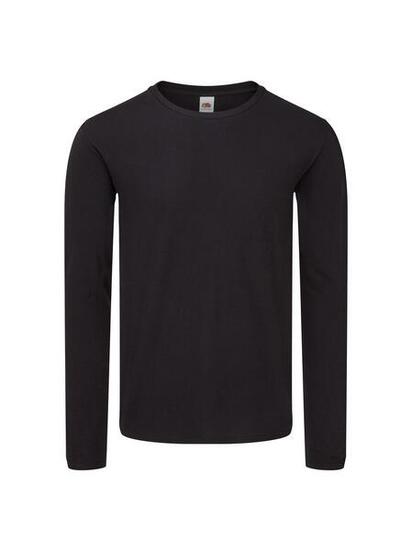 Fruit Of De Loom Iconic 150 T-shirt classique à manches longues noir