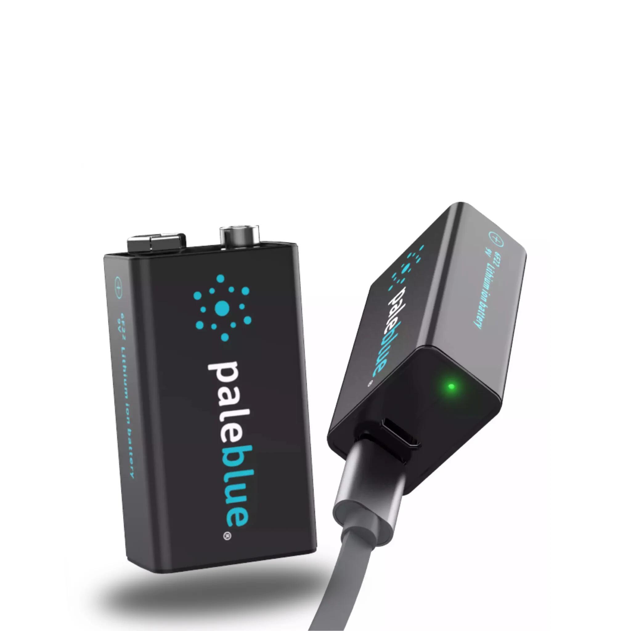 Pile rechargeable Pale Blue 9V 548 mAh avec USB-C 2/2