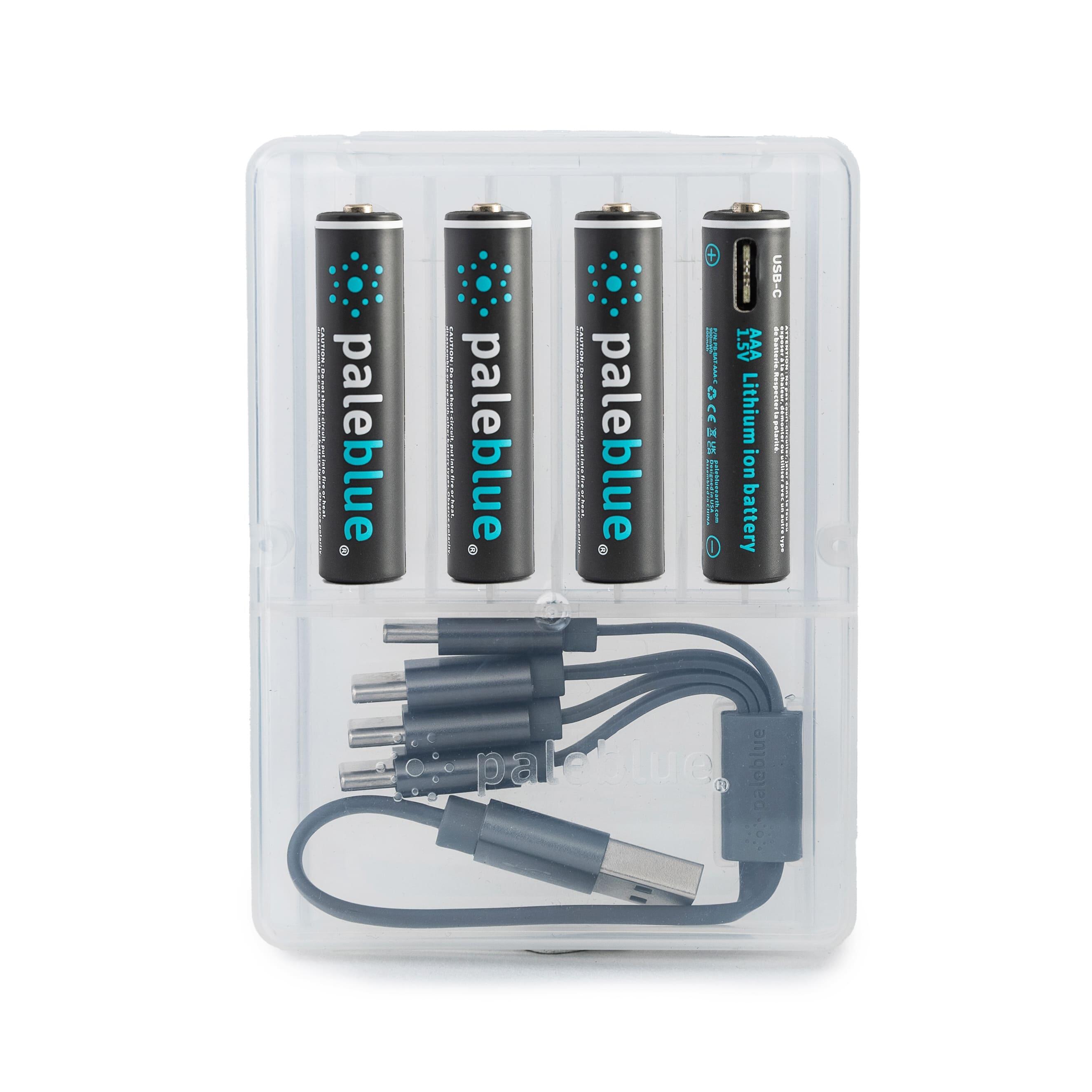 Pile rechargeable Pale Blue AAA LR03 600 mAh avec port de charge USB-C 2/2