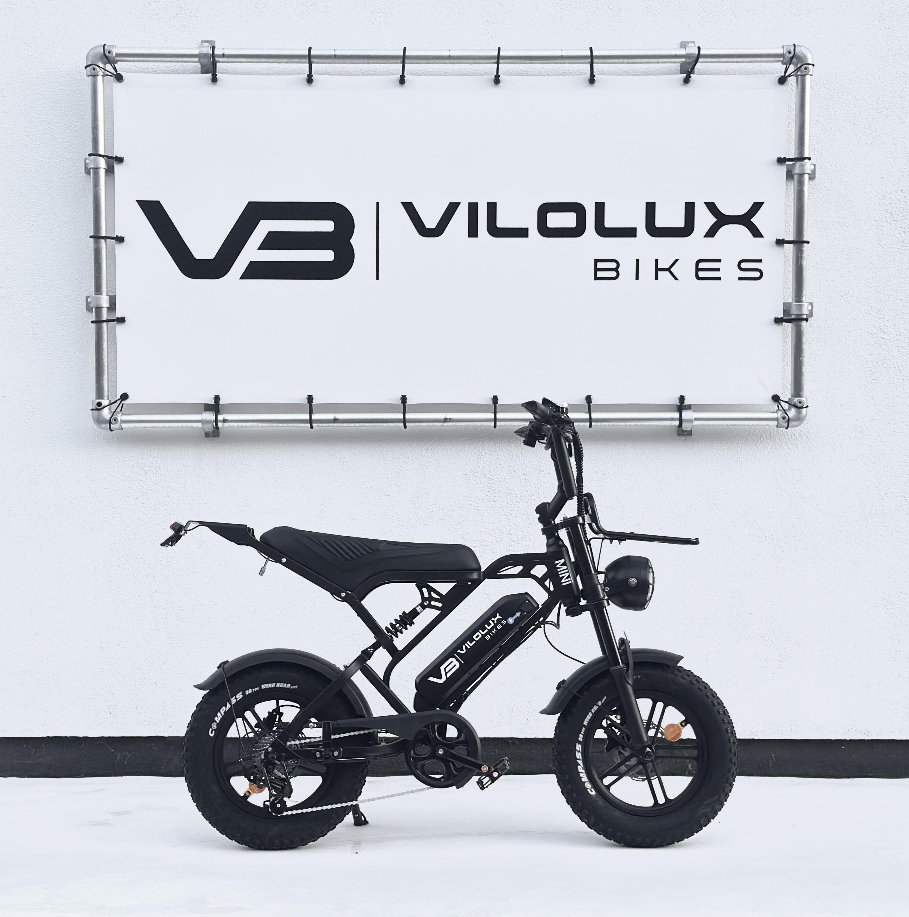 Fatbike V20 MINI met voorrek - Zwart- Rijklaar geleverd 2/6