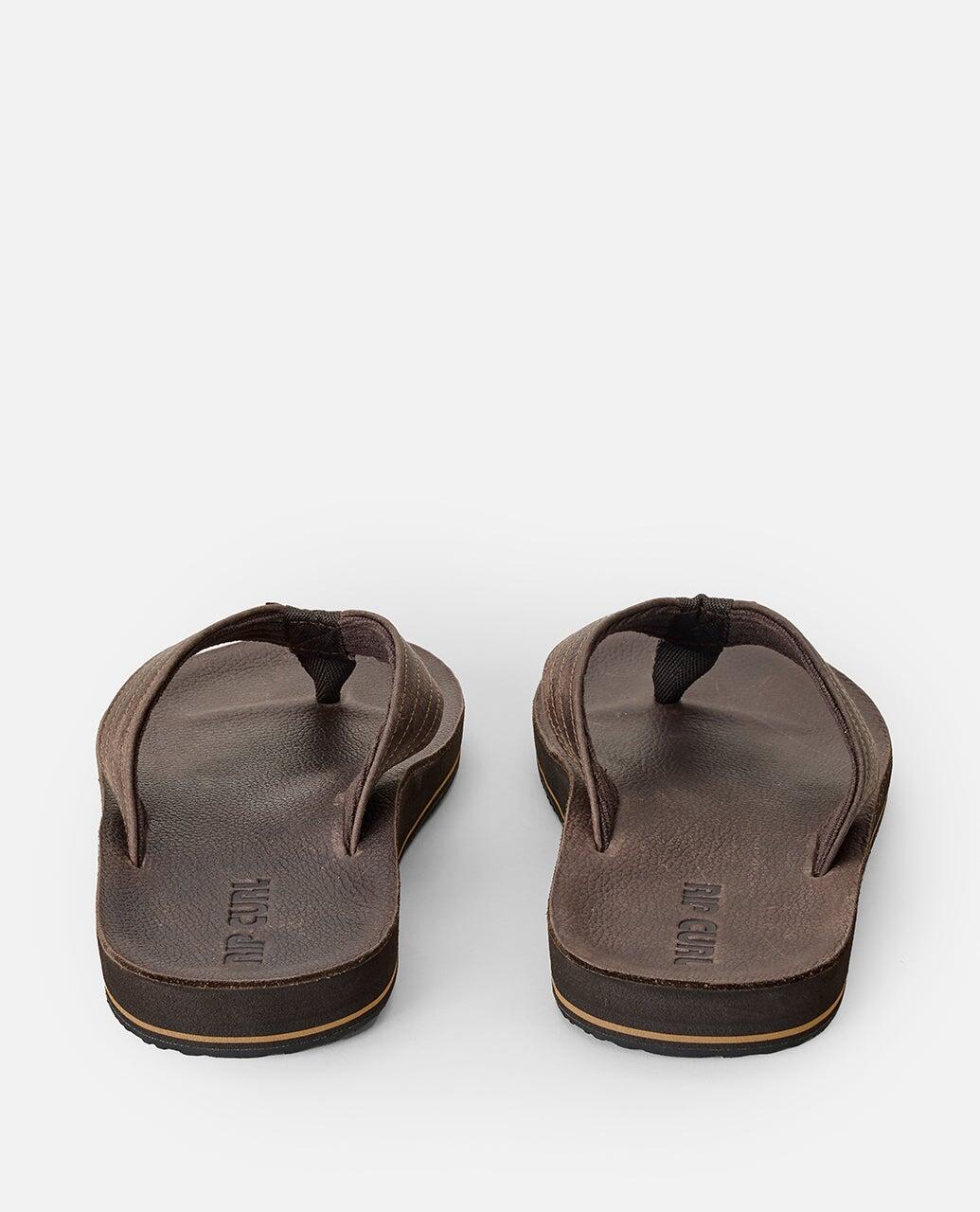 Sandales Unisex Surf Revival cuir Open Toe - Dark Brown 2/5