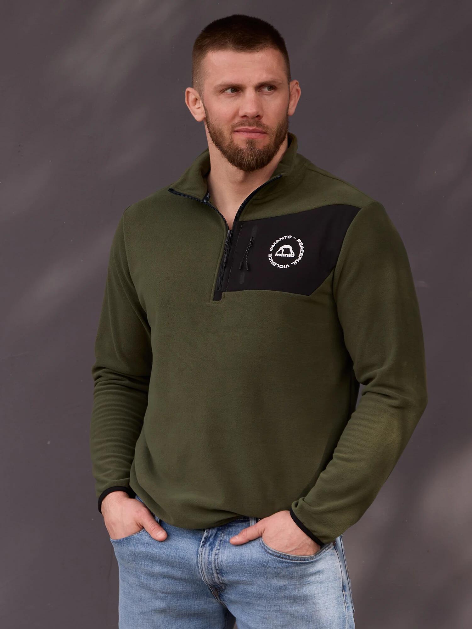 MANTO pullover CIRCLE khaki 2/5