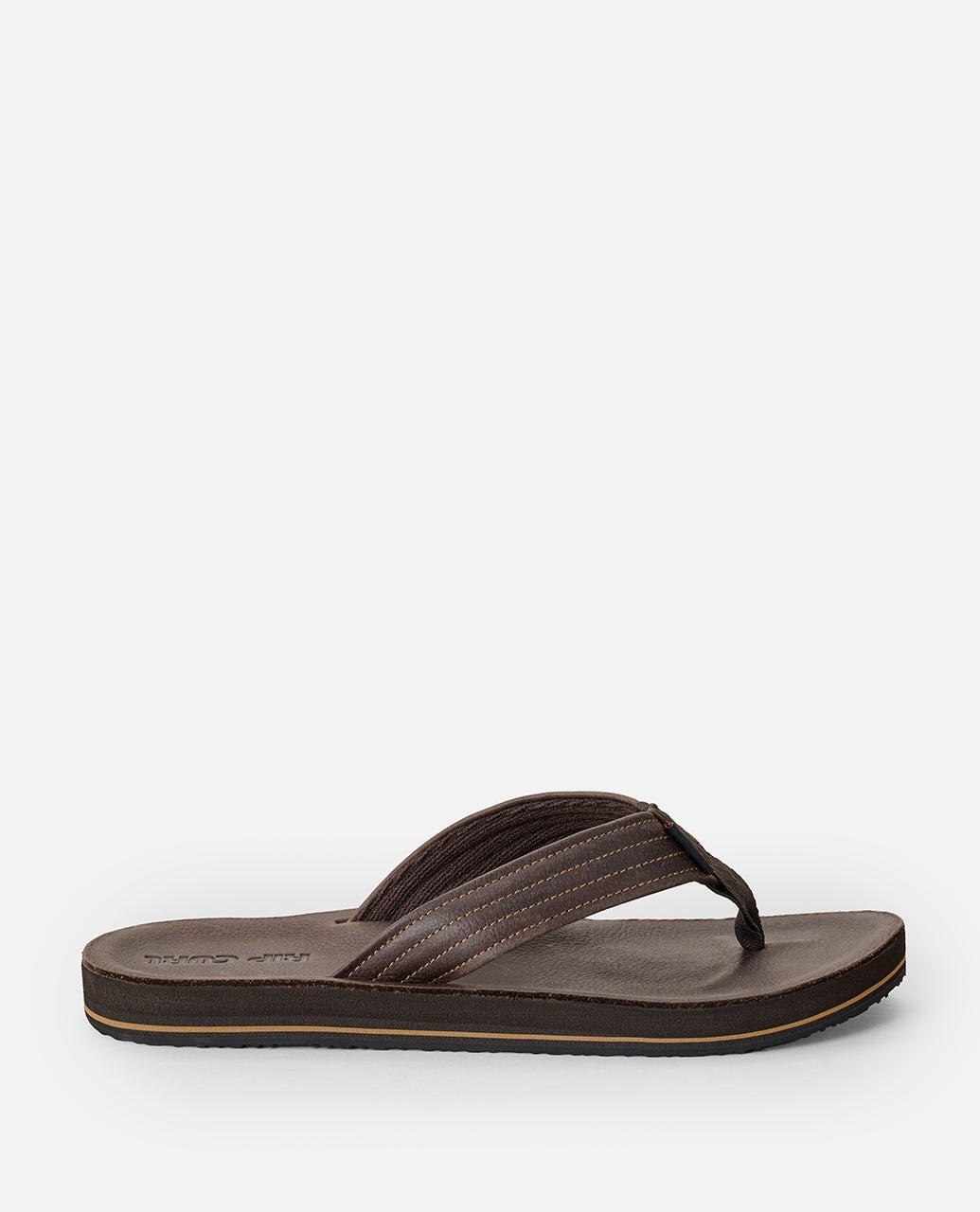 Sandales Unisex Surf Revival cuir Open Toe - Dark Brown 5/5