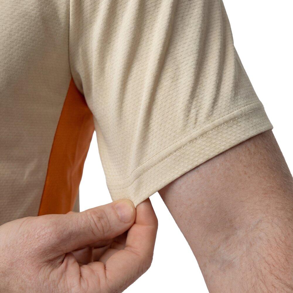 Heren Tennis technisch shirt met korte mouwen Lob Beige Beige 4/6
