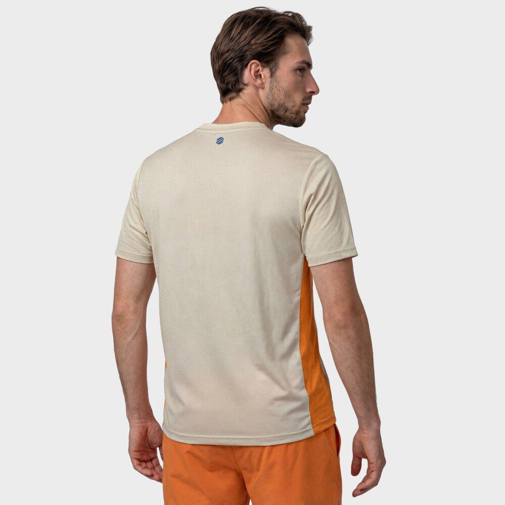Heren Tennis technisch shirt met korte mouwen Lob Beige Beige 6/6