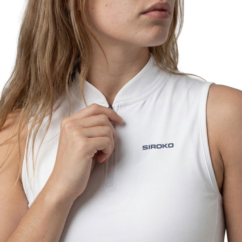 Top de ténis meio fecho mulher Rally-W White Branco 4/6