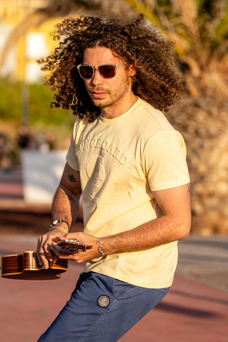 T-shirt homme jaune 1/5