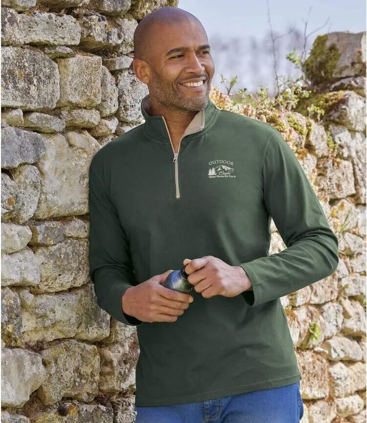 2er-Pack Poloshirts mit RV-Kragen 4/5
