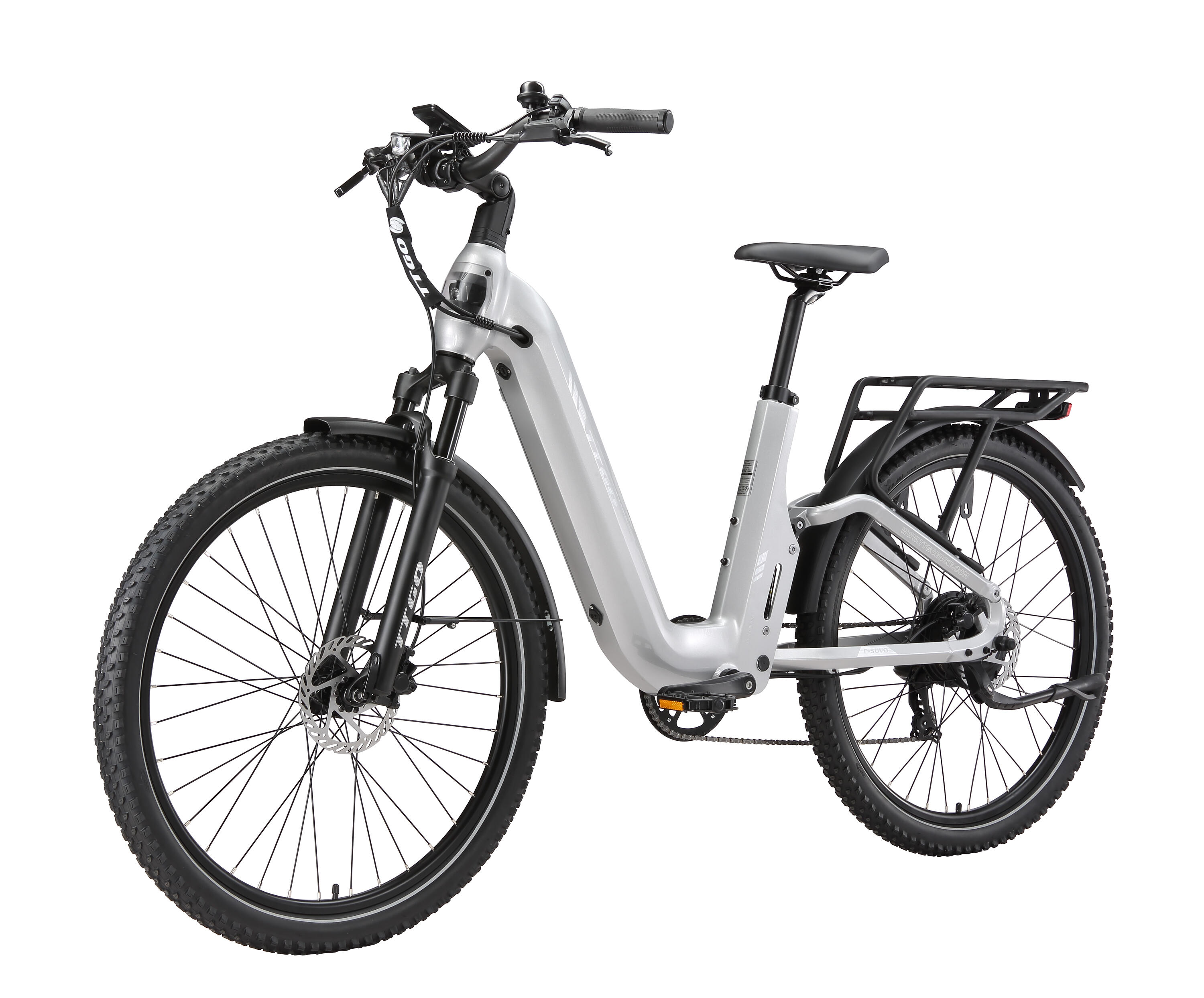 E-SUVO Bicicleta elétrica 27.5" 48V 250W 70Nm 120km 7v 3/5