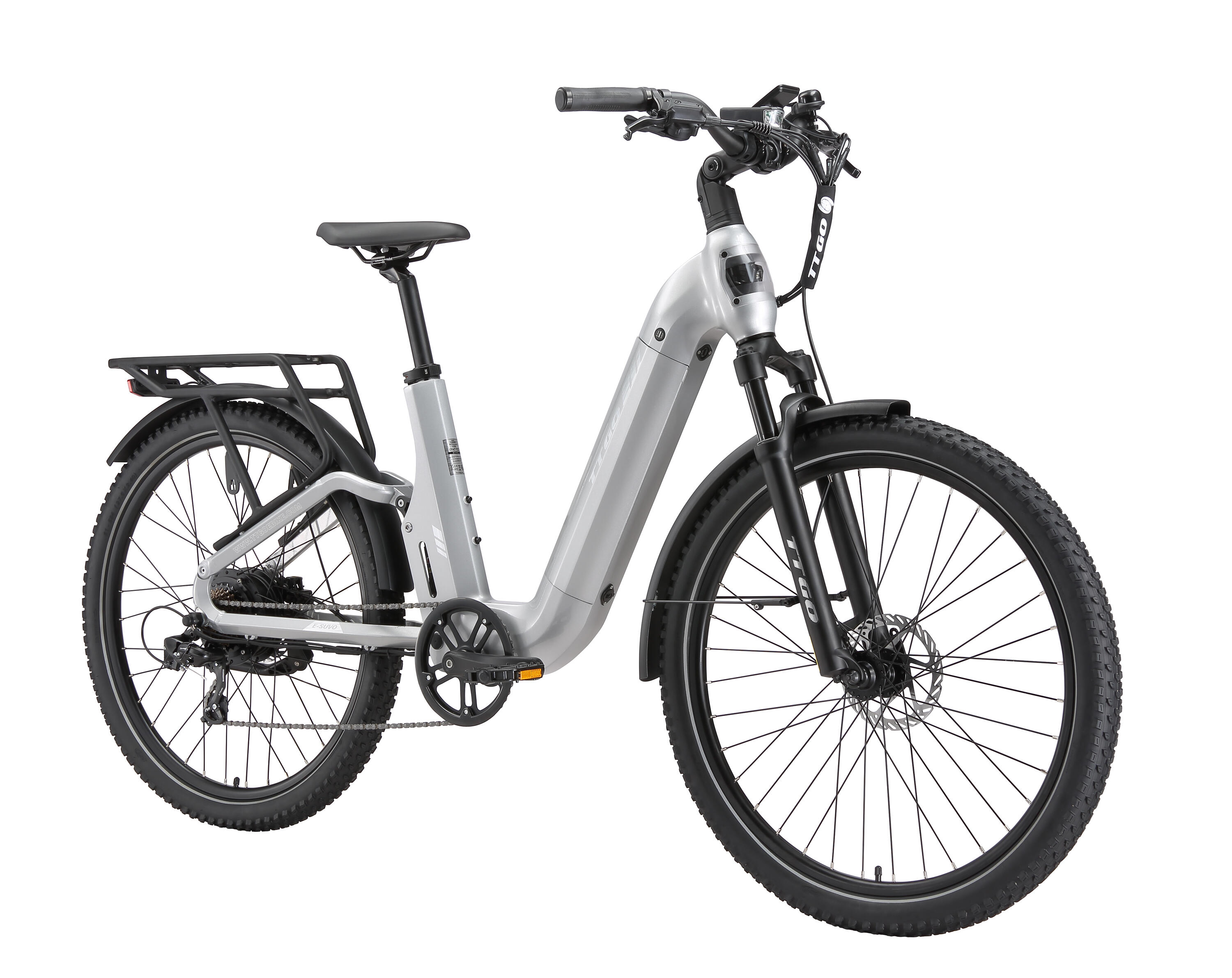 E-SUVO Bicicleta elétrica 27.5" 48V 250W 70Nm 120km 7v 2/5