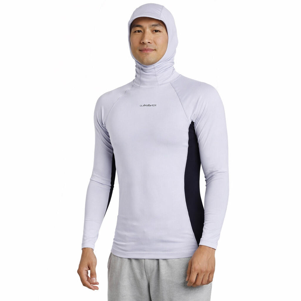Koszulka Quiksilver z Kapturem Storm Tripper Hood LS Rash Guard White/Black 2/6