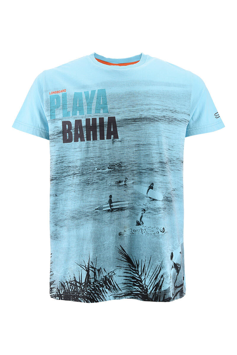 T-shirt homme bleu 2/5