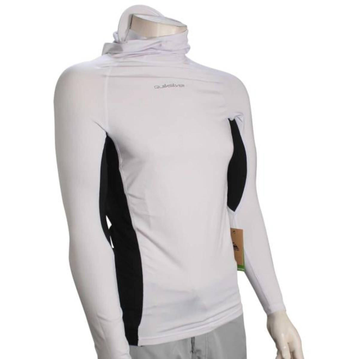 Koszulka Quiksilver z Kapturem Storm Tripper Hood LS Rash Guard White/Black 6/6