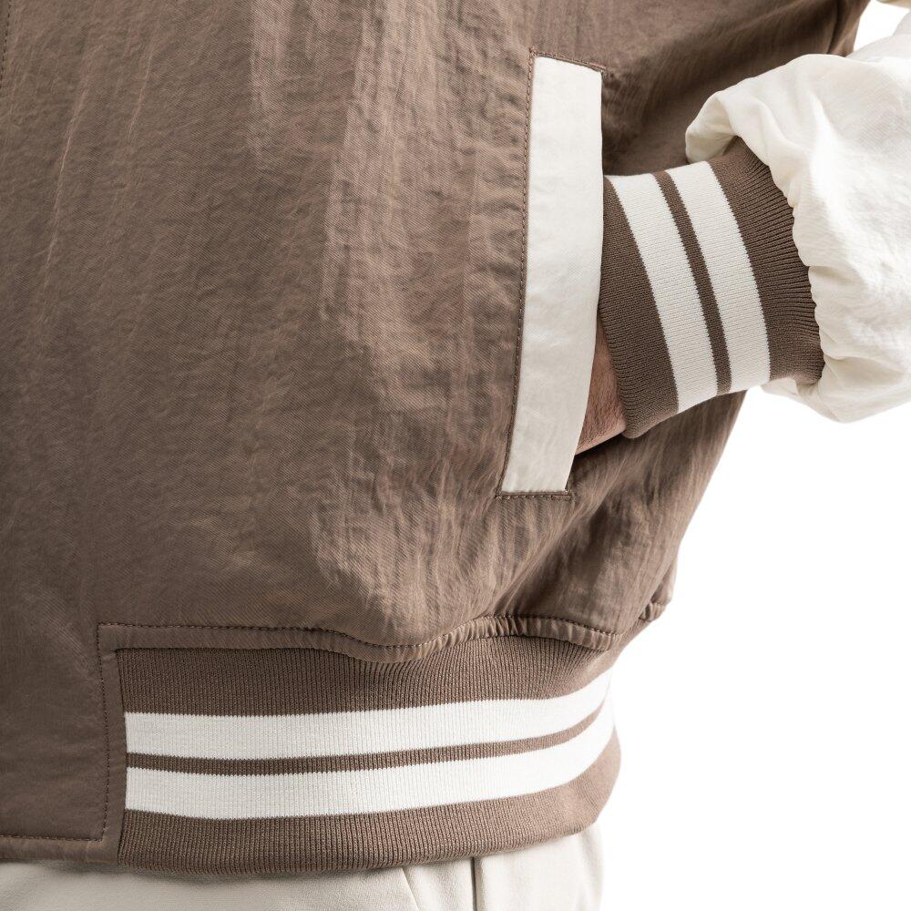 Chaqueta universitaria hombre Ibiza lifestyle IBZ Hoop Brown Marrón 5/7