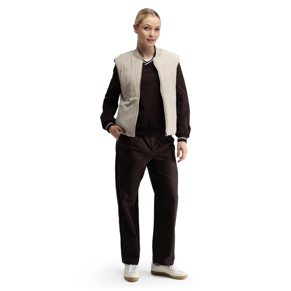 Pullover antivento da golf donna Stinger-W Dark Brown Marrone 3/7