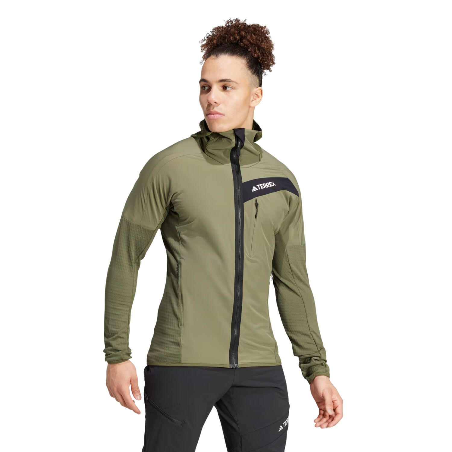 Kurtka trekkingowa męska Adidas Terrex Techrock Hooded Wind Fleece 3/6