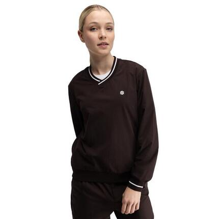Pull de golf coupe-vent femme Stinger-W Dark Brown Marron