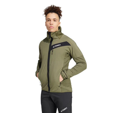 Kurtka trekkingowa męska Adidas Terrex Techrock Hooded Wind Fleece