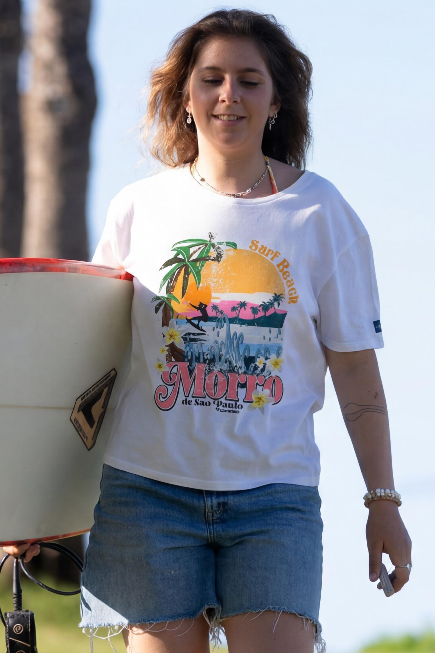 T-shirt femme blanc 1/5