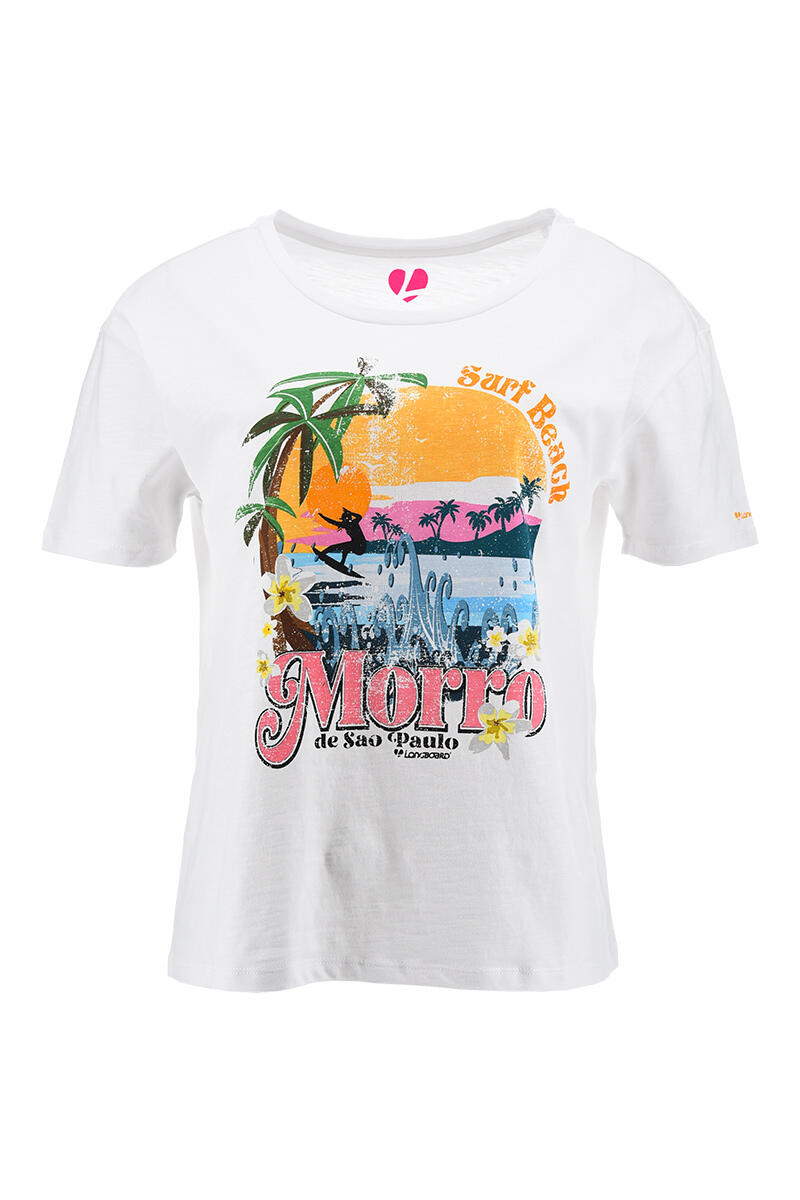 T-shirt femme blanc 2/5