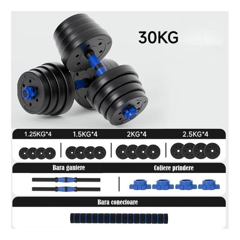 Set gantere reglabile FitTronic 30 kg, BG30