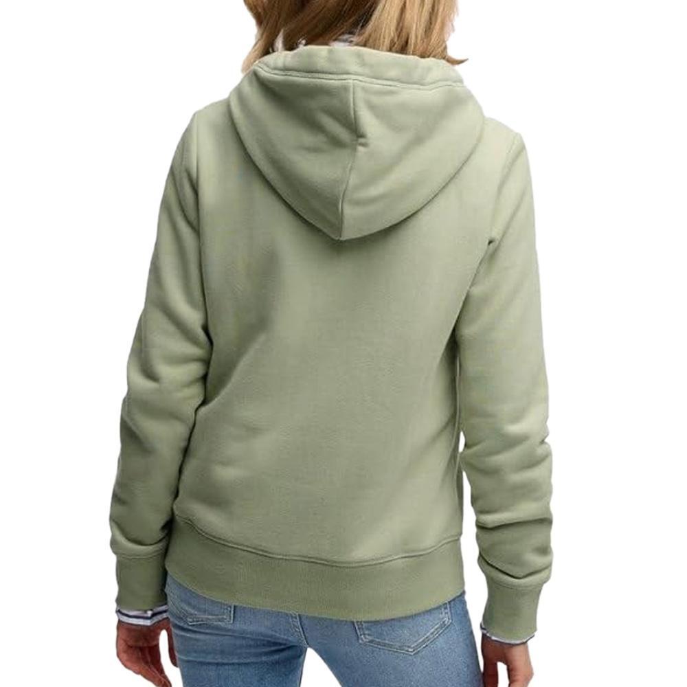 Sweat Vert Femme Superdry Essential Logo Ziphood Hb 2/2