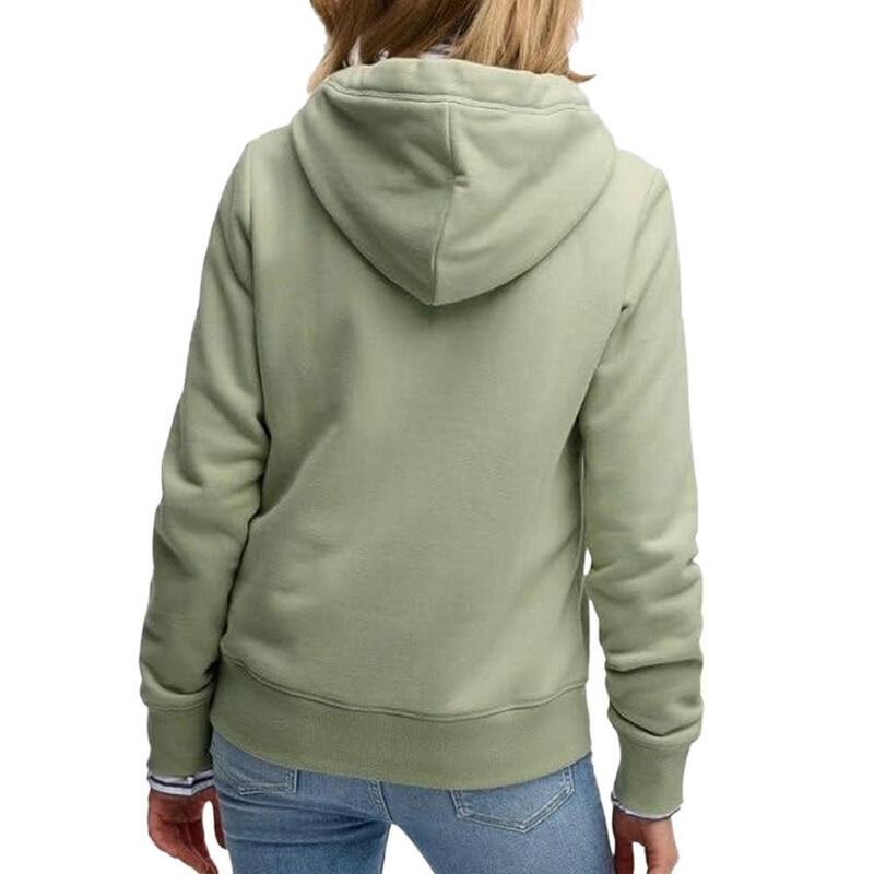 Hanorac Verde Femei Superdry Logo Ziphood Hb