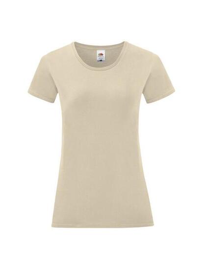 Fruit Of The Loom Iconic 150 T-shirt femme 100% coton 150 g/m² cashmere beige