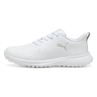 Scarpe da golf da uomo Puma Fusion Grip 6 Evo bianche