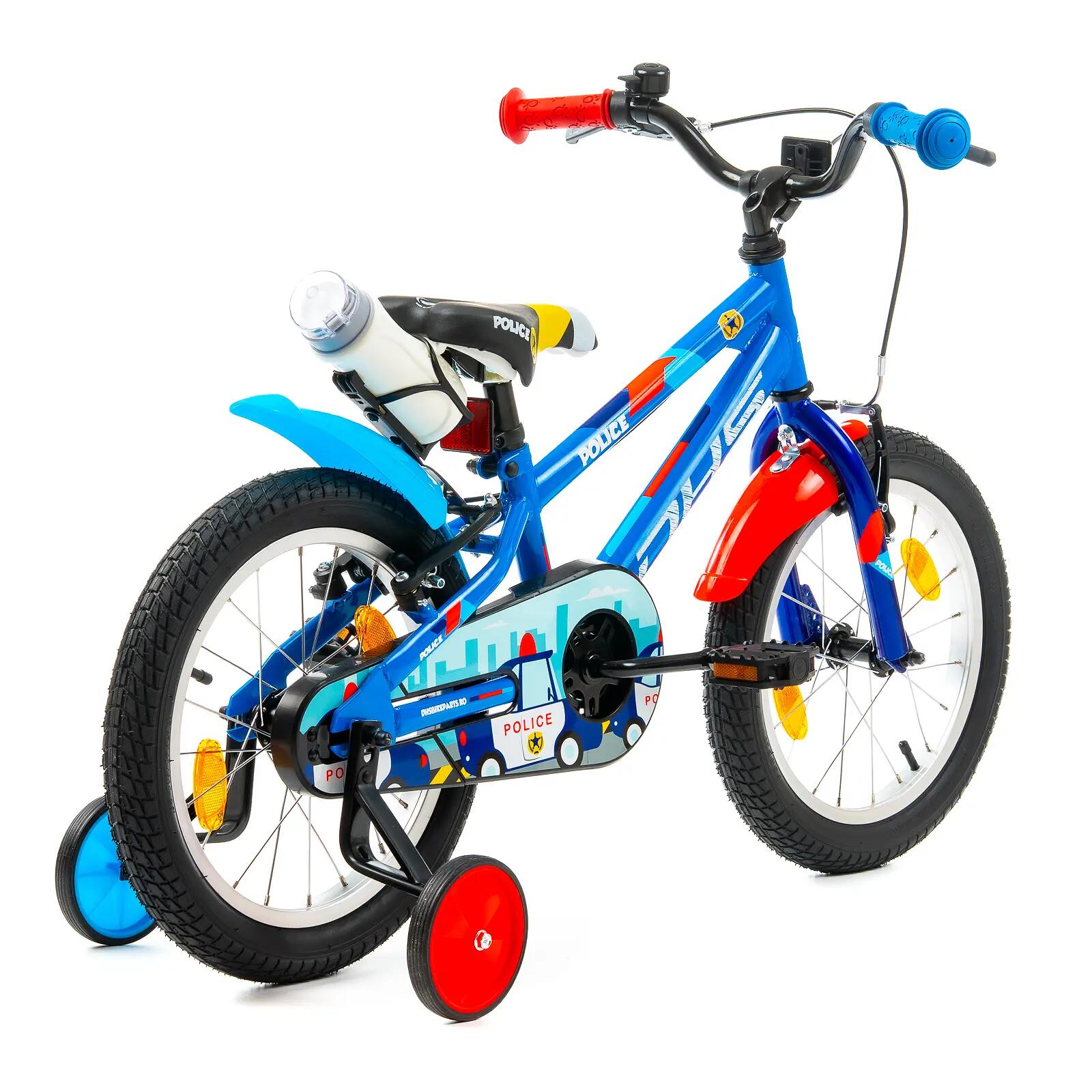 DHS Police kinderfiets - 16 inch, blauw 3/7