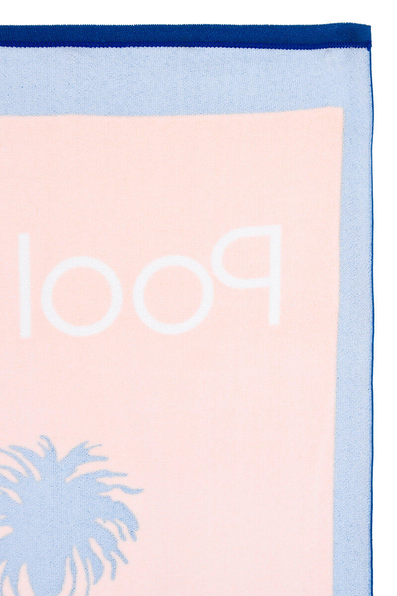 Serviettes de plage adulte corail 3/4