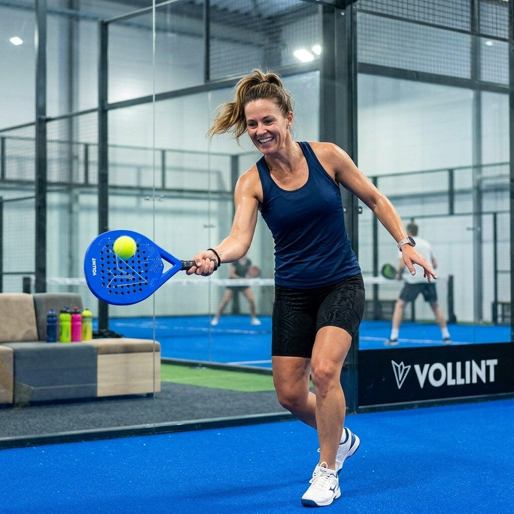 Vollint Padelschläger Erwachsene Z2 Blau – Einsteiger Kontrolle + Fehlertoleranz 2/7
